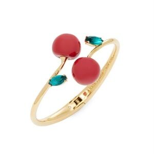 KATE SPADE 🍒 Ma Cherie Cherry Hinged Bracelet NWT